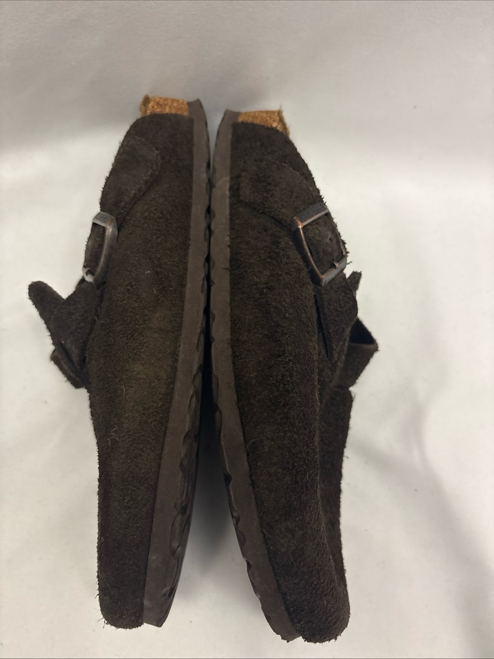 Birkenstock BOSTON SOFT Footbed Slide Clog EU 39 L8 M6 Brown Suede Leather Women - Picture 16 of 16